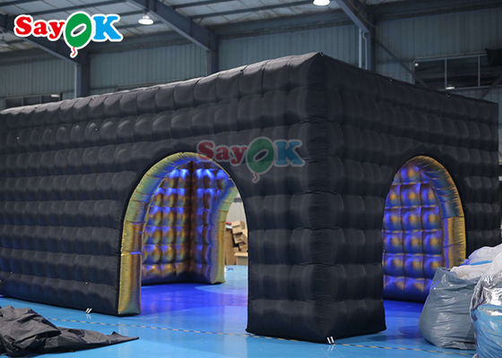 Reclame Nachtclub Opblaasbare kubus tent Sterk Oxford stof materiaal Opblaasbare lucht tent