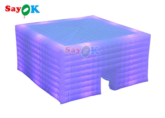 Automatische opblaasbare gazon tent 10x10x5m opblaasbare led feest tent opblaasbare lucht tent