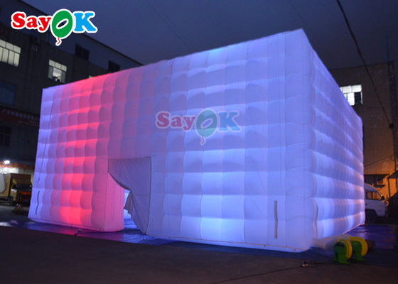 Automatische opblaasbare gazon tent 10x10x5m opblaasbare led feest tent opblaasbare lucht tent