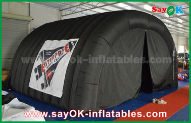 De Tunnel van de lucht Opblaasbare Tent Zwarte 210D Oxford Opblaasbare het Kamperen Tent met Logo Print Total Dark