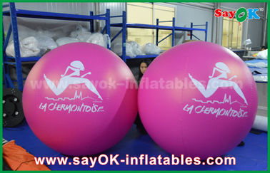 De reuze 2m DIA de Ballon van pvc Rode Opblaasbare Openluchtballon van het Reclame Opblaasbare Helium