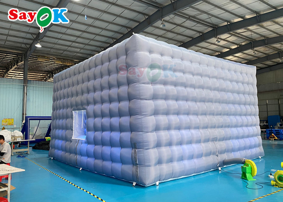 Automatische opblaasbare feesttent Huis nachtclub Opblaasbare kubus tent te huur 7x7x4mH