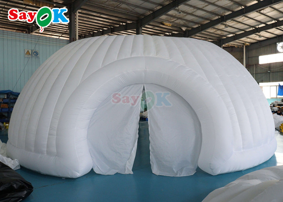 Reclame Opblaasbare Marquee Tent Panorama Dome Opblaasbare Witte Bruiloft Tent