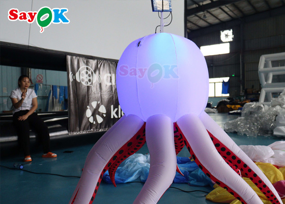 LED Kwallen Hangende Opblaasbare Octopus Marionet Voor Reclame Decoratie