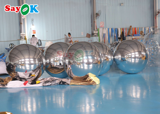 Disco Shinny opblaasbare spiegelbal Grote evenementen decoratie PVC zwevende bol Spiegelballon