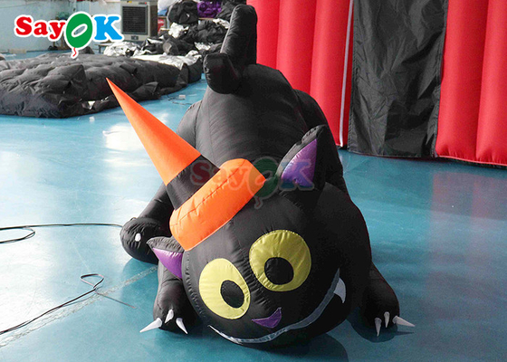 Halloween cartoon dier model opblaasbare zwarte kat Halloween tuin decoratie