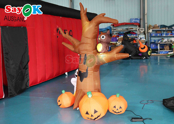 2mH Blow Up Pumpkin For Yard Outdoor Ghosts Tree Halloween Decoratie