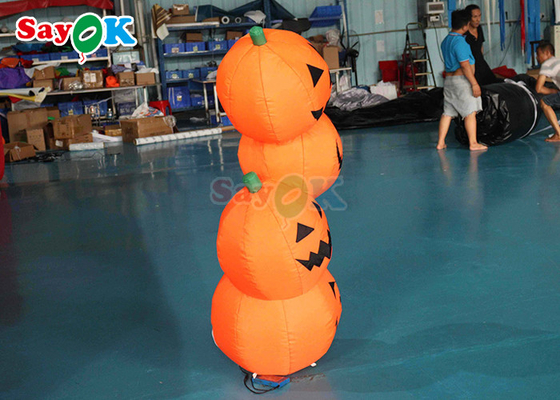 PVC opblaasbare Halloween decoratie 4,9ft pompoenvorm LED opgeblazen model