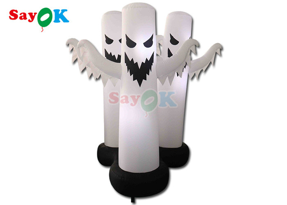 4.9Ft opblaasbare Halloween decoraties 3 Geesten model Halloween decor met LED licht
