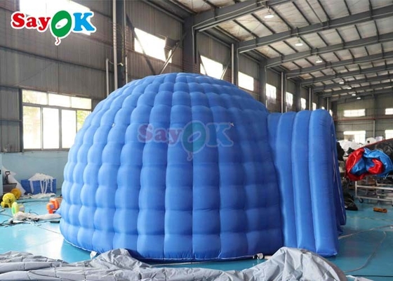 4m Tarpaulin Inflatable Igloo Dome Tent met LED Light Blower Promotion Parties