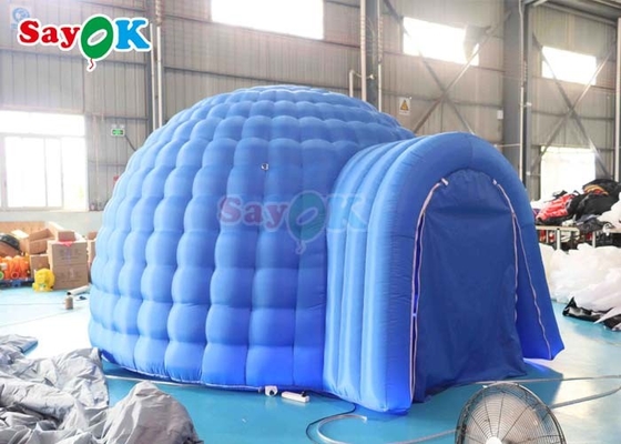 4m Tarpaulin Inflatable Igloo Dome Tent met LED Light Blower Promotion Parties