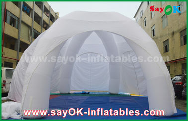 Multi-Person Opblaasbare Tent Witte Tent van de de Tentoonstellings Opblaasbare Spin van Reclamepvc Reuze Opblaasbare