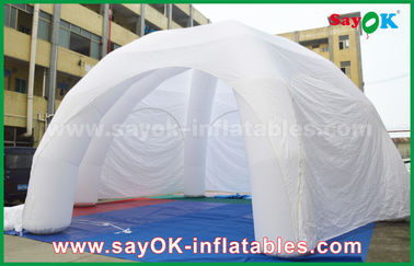Multi-Person Opblaasbare Tent Witte Tent van de de Tentoonstellings Opblaasbare Spin van Reclamepvc Reuze Opblaasbare