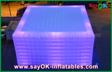 Tent Opblaasbare Partij/het Kamperen Transparante Opblaasbare Vierkante Tent met Geleide Verlichting