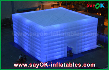 Tent Opblaasbare Partij/het Kamperen Transparante Opblaasbare Vierkante Tent met Geleide Verlichting