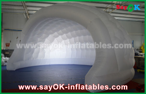 Dome opblaasbare tent 210D Oxford stof opblaasbare lucht tent voor evenement / LED verlichting opblaasbare gazon tent