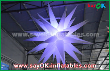 1.5m 190 D Nylon die Opblaasbare Verlichtingsdecoratie, Opblaasbare Ster met Geleid Licht adverteren
