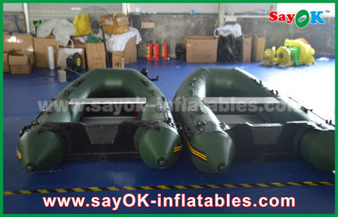 Groene 0,9/1,2 mm van Geteerd zeildoekpvc Inflatabe de Boten met Aluminiumvloer/Peddels