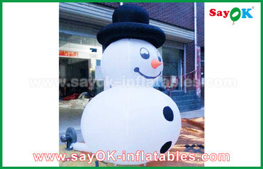 Duurzame Witte Opblaasbare Sneeuwman voor Partij/Vakantiedecoratie