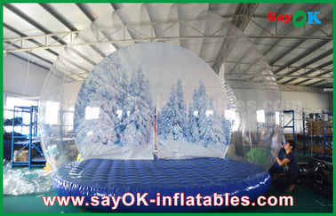 3m Dia Opblaasbare Vakantiedecoratie/Transparante Opblaasbare Chrismas-Sneeuwbol voor Reclame