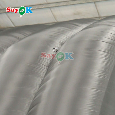 10x6x5.4mH Zwarte koepel opblaasbaar podium tent voor feest evenement