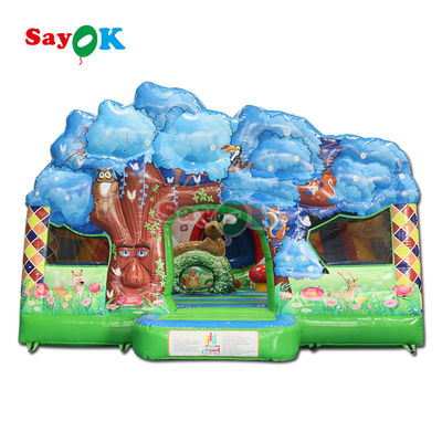 Commerciële Dry Bouncer Slide Combo Opblaasbare Bouncy Moonwalk Springende Kasteel Bounce House Voor Kinderen Volwassenen