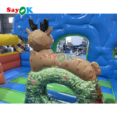 Commerciële Dry Bouncer Slide Combo Opblaasbare Bouncy Moonwalk Springende Kasteel Bounce House Voor Kinderen Volwassenen