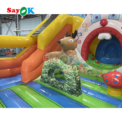 Commerciële Dry Bouncer Slide Combo Opblaasbare Bouncy Moonwalk Springende Kasteel Bounce House Voor Kinderen Volwassenen