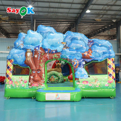 Kinderen veilig en vermaakt met Air Bounce Slide Playhouse Print