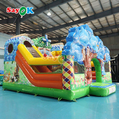 6X6X4.3MH Bounce Castle Slide Combo Mooie verschijning Gemakkelijkheid van installatie