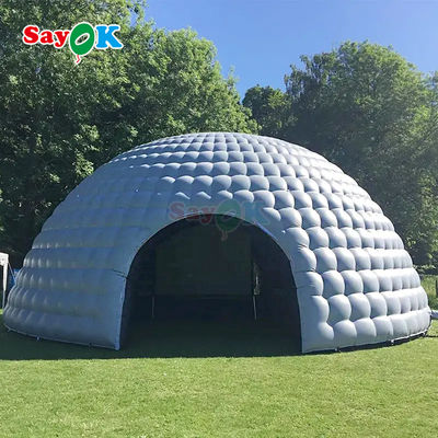 8m 26ft Duurzaam Oxford Stof Grote opblaasbare Igloo Dome Tent met Air Blower