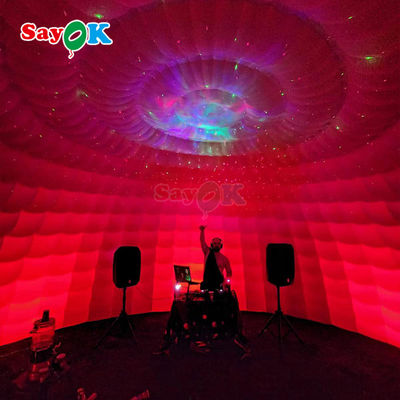 8m waterdicht outdoor feest evenement disco igloo koepel opblaasbare tent met led lichten