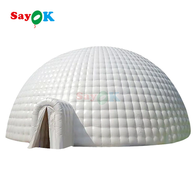 PVC Tarpaulin 12m 40ft reusachtige opblaasbare igloo tent koepel voor outdoor feest evenement sport