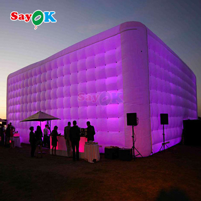 100 personen reusachtige LED outdoor feest evenement disco opblaasbare tent