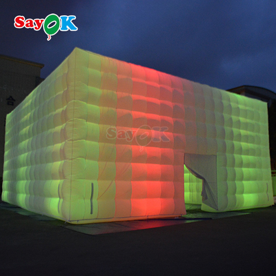 100 personen reusachtige LED outdoor feest evenement disco opblaasbare tent