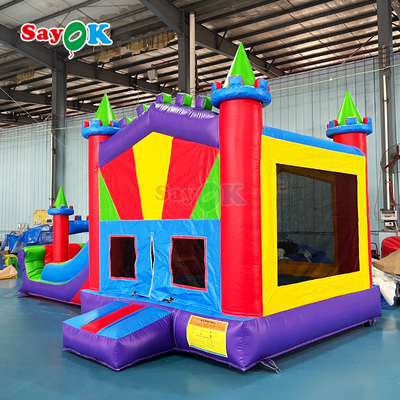 Sayok opblaasbare bouncer house kasteel pvc opblaasbare bounce slide commerciële opblaasbare bouncing combo slide voor evenement