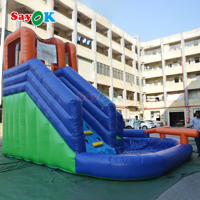 Sayok 20ft Warm verkoop opblaasbare waterglijbaan opblaasbare glijbaan met zwembad opblaasbare waterglijbanen voor kinderen