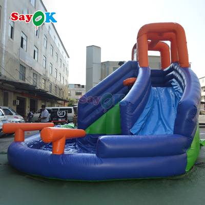 Sayok 20ft Warm verkoop opblaasbare waterglijbaan opblaasbare glijbaan met zwembad opblaasbare waterglijbanen voor kinderen