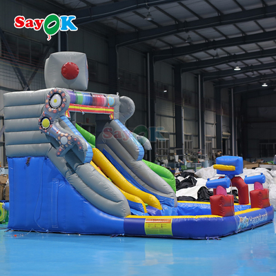 Buiten Grote speeltuin Kinderen Bouncy Castle Cartoon thema Springen Bouncer Kinderen Opblaasbare Bouncer Castle Opblaasbare met Blower