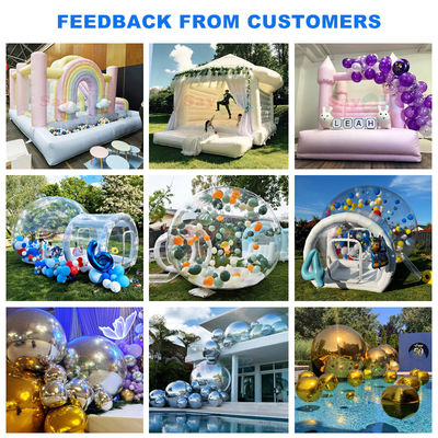 Sayok Transparent Bubble House Trampoline Opblaasbare Bubble House Dome voor kinderen