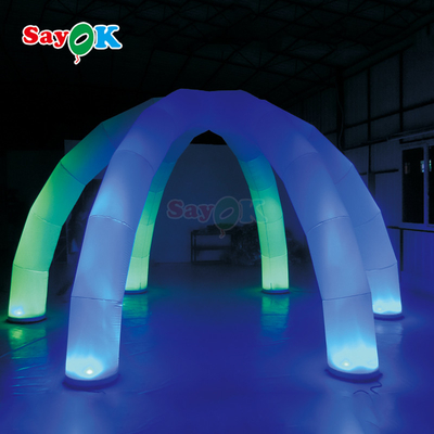 Draagbare tentoonstellingsmarquee opblaasbaar tent Custom Dome Spider Tent Reclame opblaasbare spin tent voor outdoor evenement