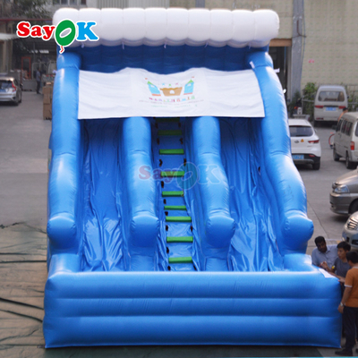 Grote opblaasbare waterslide opblaasbare waterslide voor volwassenen opblaasbaar zwembad met glijbaan