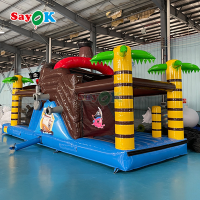 Sayok Custom Commercial Bouncing opblaasbaar Bounce Castle Piratenschip opblaasbare bouncer glijbaan voor kinderen