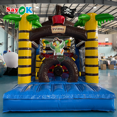 Sayok Custom Commercial Bouncing opblaasbaar Bounce Castle Piratenschip opblaasbare bouncer glijbaan voor kinderen