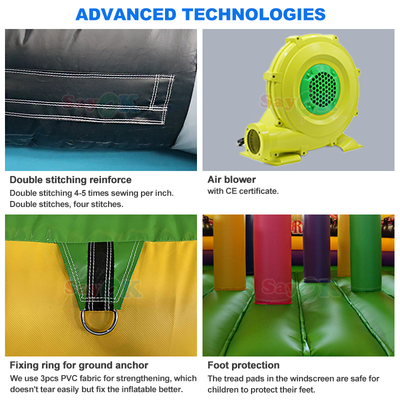 Sayok Custom Commercial Bouncing opblaasbaar Bounce Castle Piratenschip opblaasbare bouncer glijbaan voor kinderen