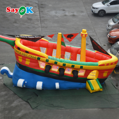 Opblaasbare Springkasteel Glijbaan Aangepaste Commerciële Piratenschip Opblaasbare Glijbanen voor Kinderen