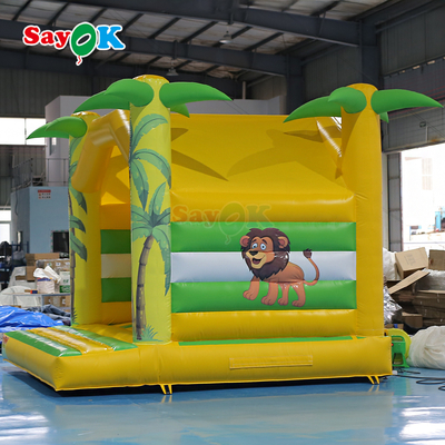 Sayok 4m Kinderen opblaasbaar Bounce House Dierenprinten Opblaasbaar Kind Bouncer Klein Opblaasbaar Bouncy Castle