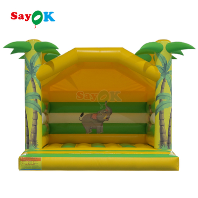 4m Kinderen opblaasbaar Bounce House Dierenprinten Opblaasbaar Kind Bouncer Klein Opblaasbaar Bouncy Castle
