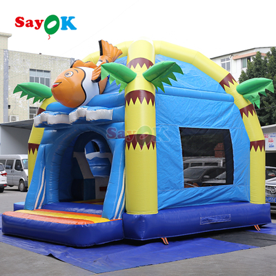 Sayok Commerciële PVC opblaasbaar springkasteel Zee clownvis Octopus opblaasbaar uitsmijter huis voor kinderen