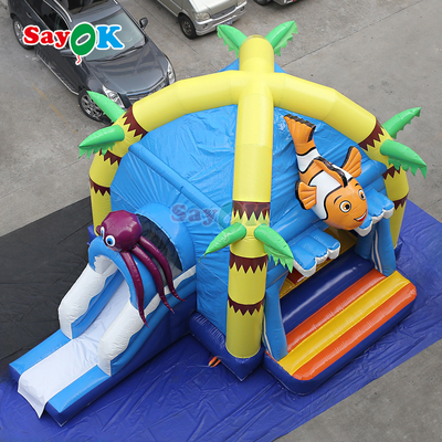Sayok Commerciële PVC opblaasbaar springkasteel Zee clownvis Octopus opblaasbaar uitsmijter huis voor kinderen